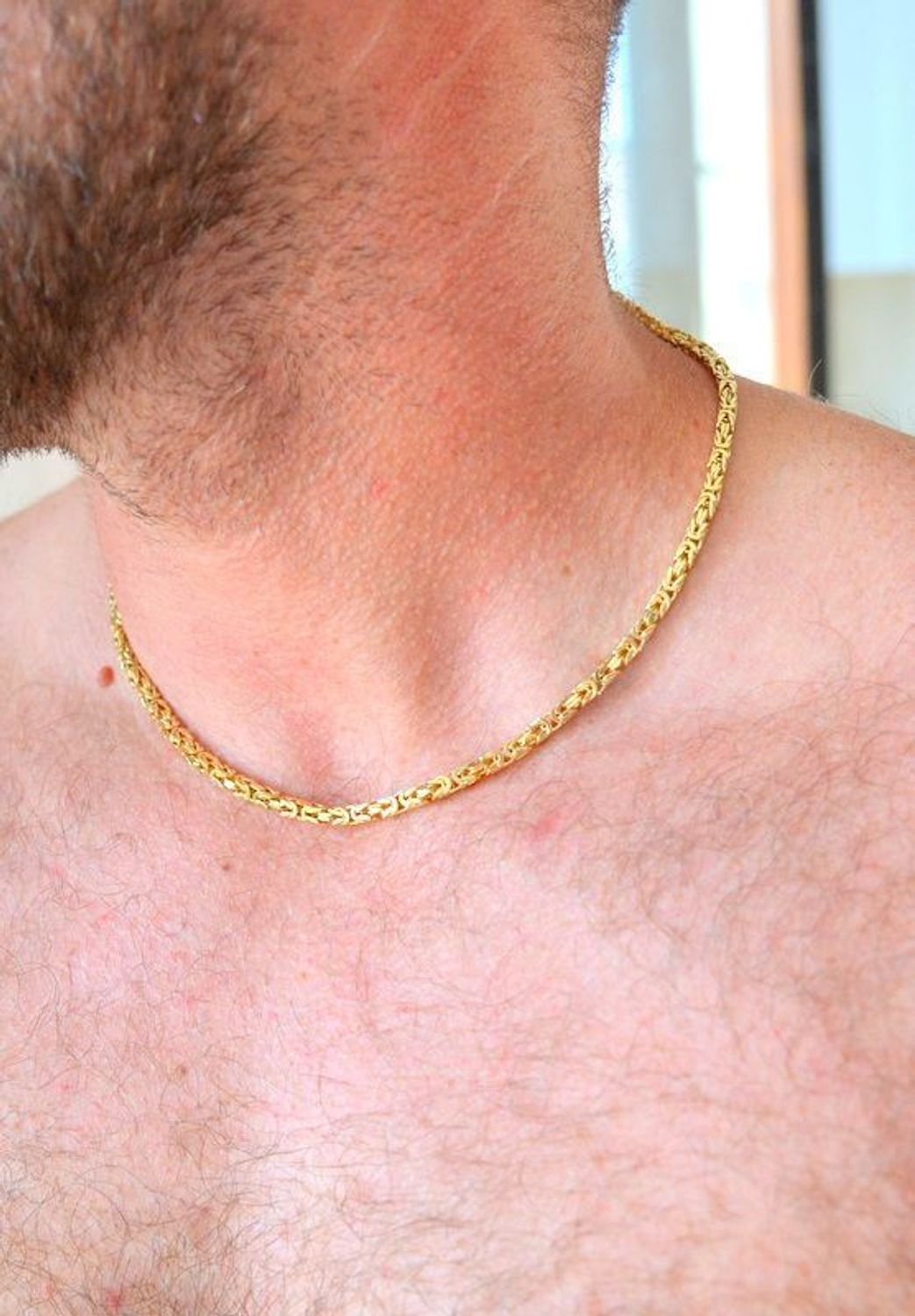 Łańcuszek męski srebrny splot typ królewski 3,8 mm pokryty złotem DIA-LAN-11894-925 3,8mm (2).jpg